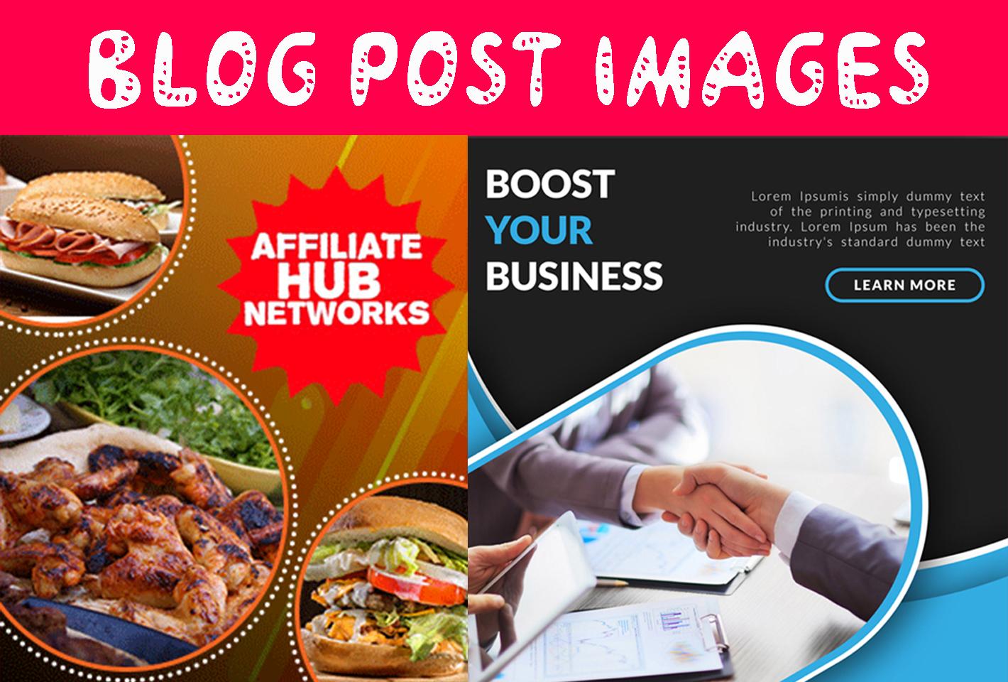 I will do design amazing blog post image 