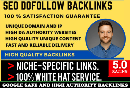 I will create SEO backlinks for high ranking, traffic and sales
