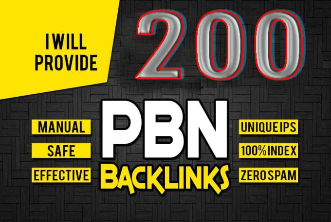 I Will Build 200 Manual High Authority PBN Backlinks