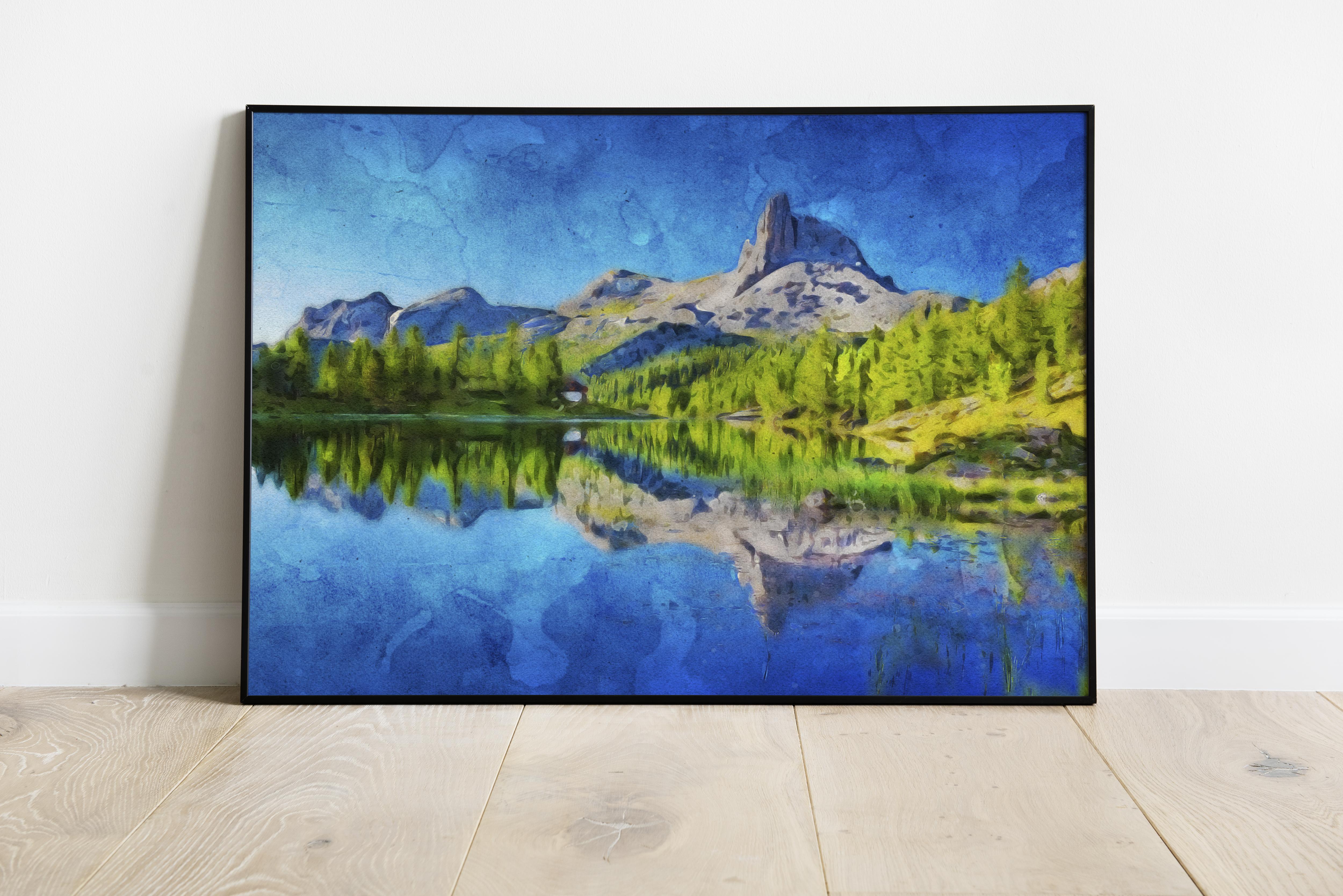 I will create watercolor painting portrait