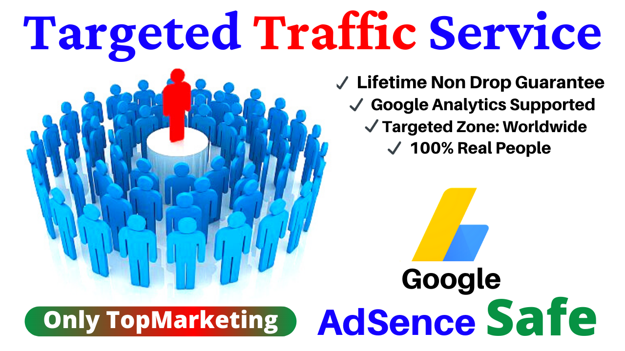 3k/5k Google Adsense Safe any Country Targeted & worldwide Traffic, Visitor to Your Web or Blog Site