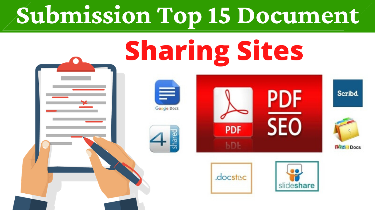 15 Manual PDF Submission on Top Document Sharing Sites With 4shared Scribd Docstoc Slideshare Etc