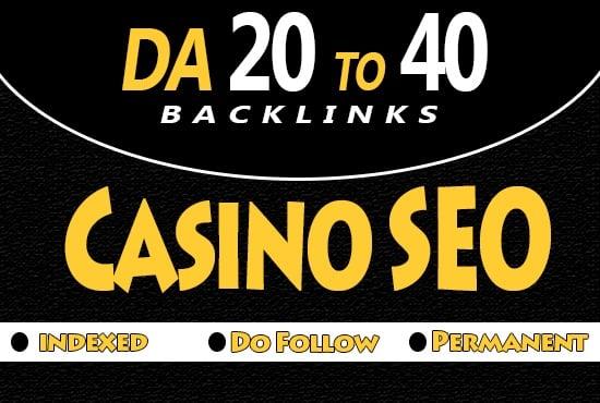 I will Provide 300 Pro Casino PBN backlinks Da 20 to 40 