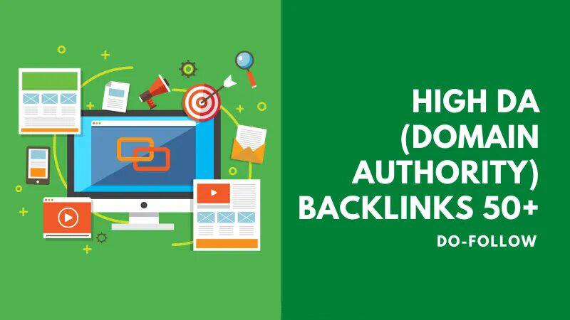 I will build Manually 50+ High DA (Domain Authority) Do-follow Backlinks best SEO service