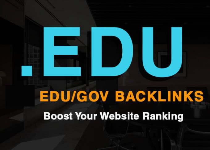 Do Manually 100 Backlinks From Edu And Gov Domain