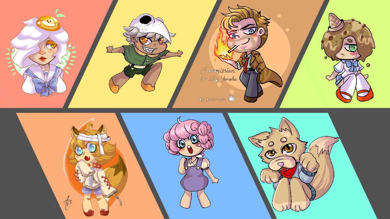 I will draw you anime cartoon 2D Character 