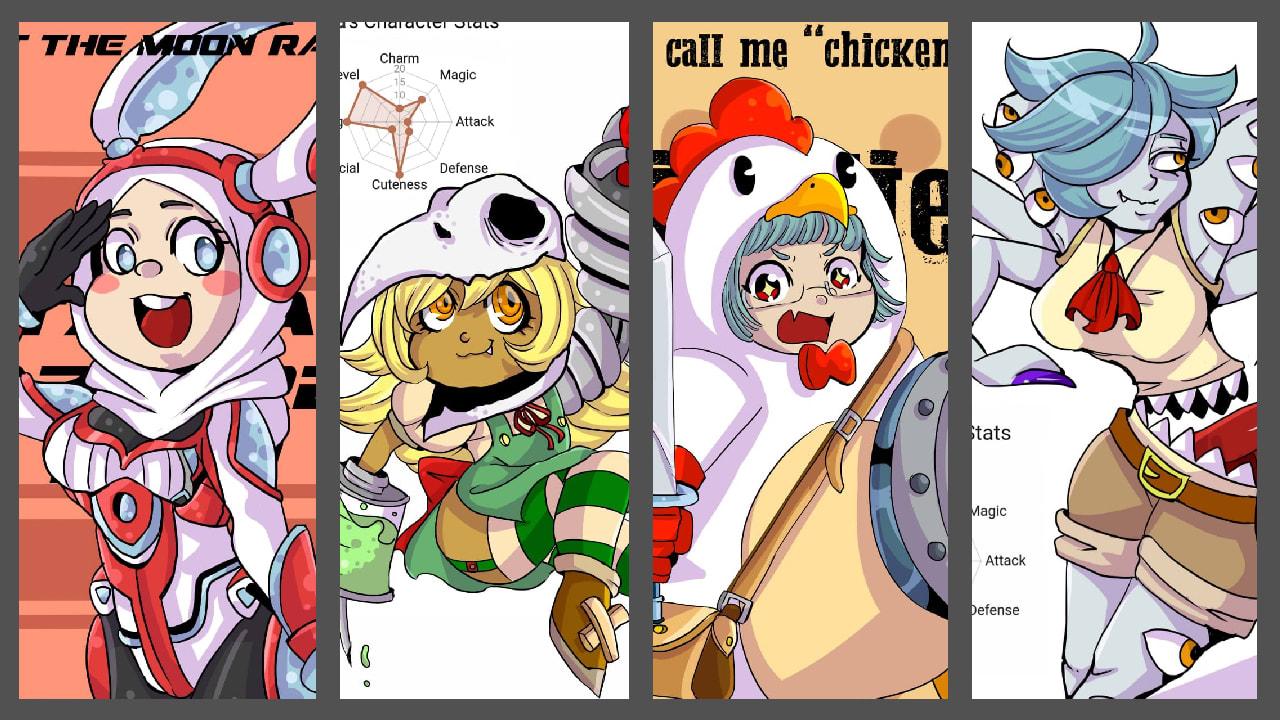 I will draw you anime cartoon 2D Character 