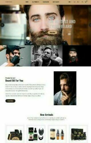 shopify store dropshipping beard oil website unlimited free trial