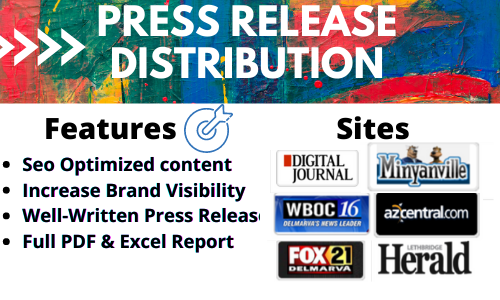 I will do press release distribution on 200+ news platforms