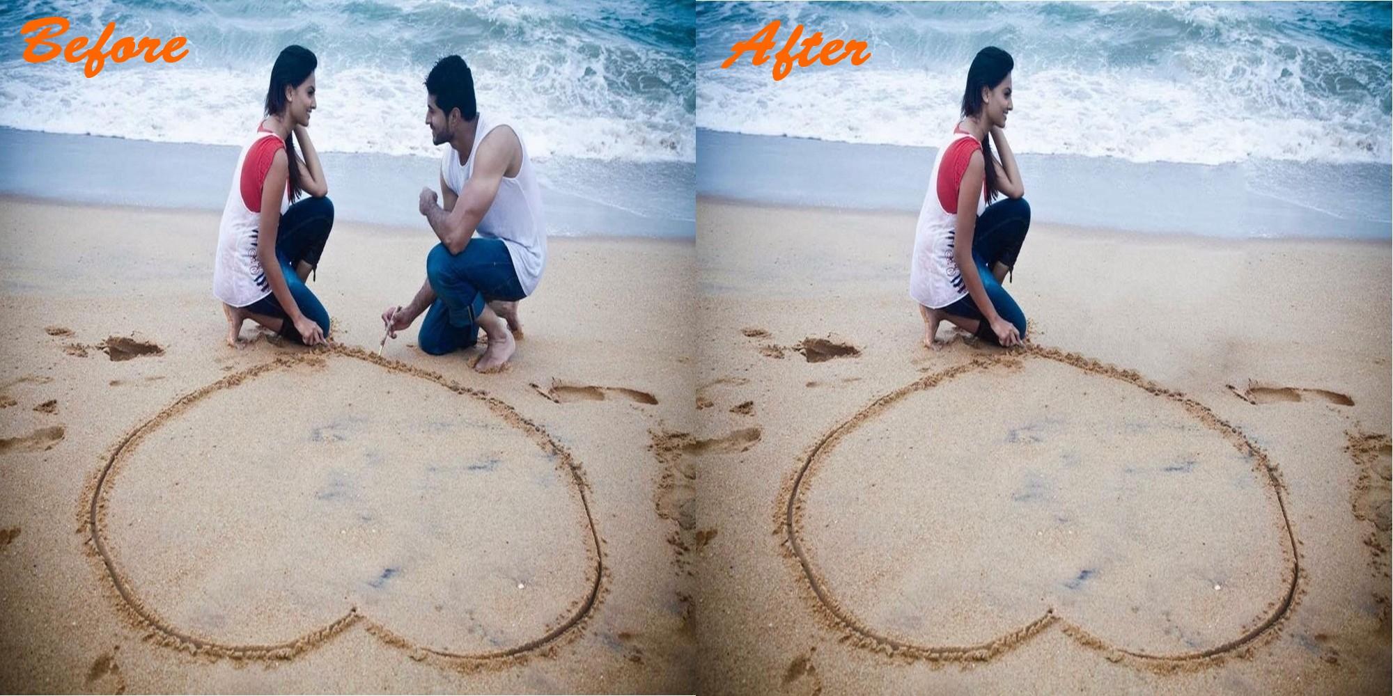 I will delete any person or thing from your 5 photos