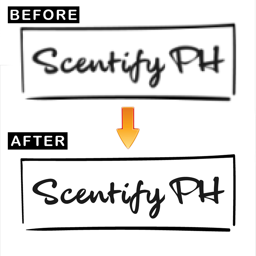 Convert blurred, low quality and pixelated Logo into HIGH QUALITY