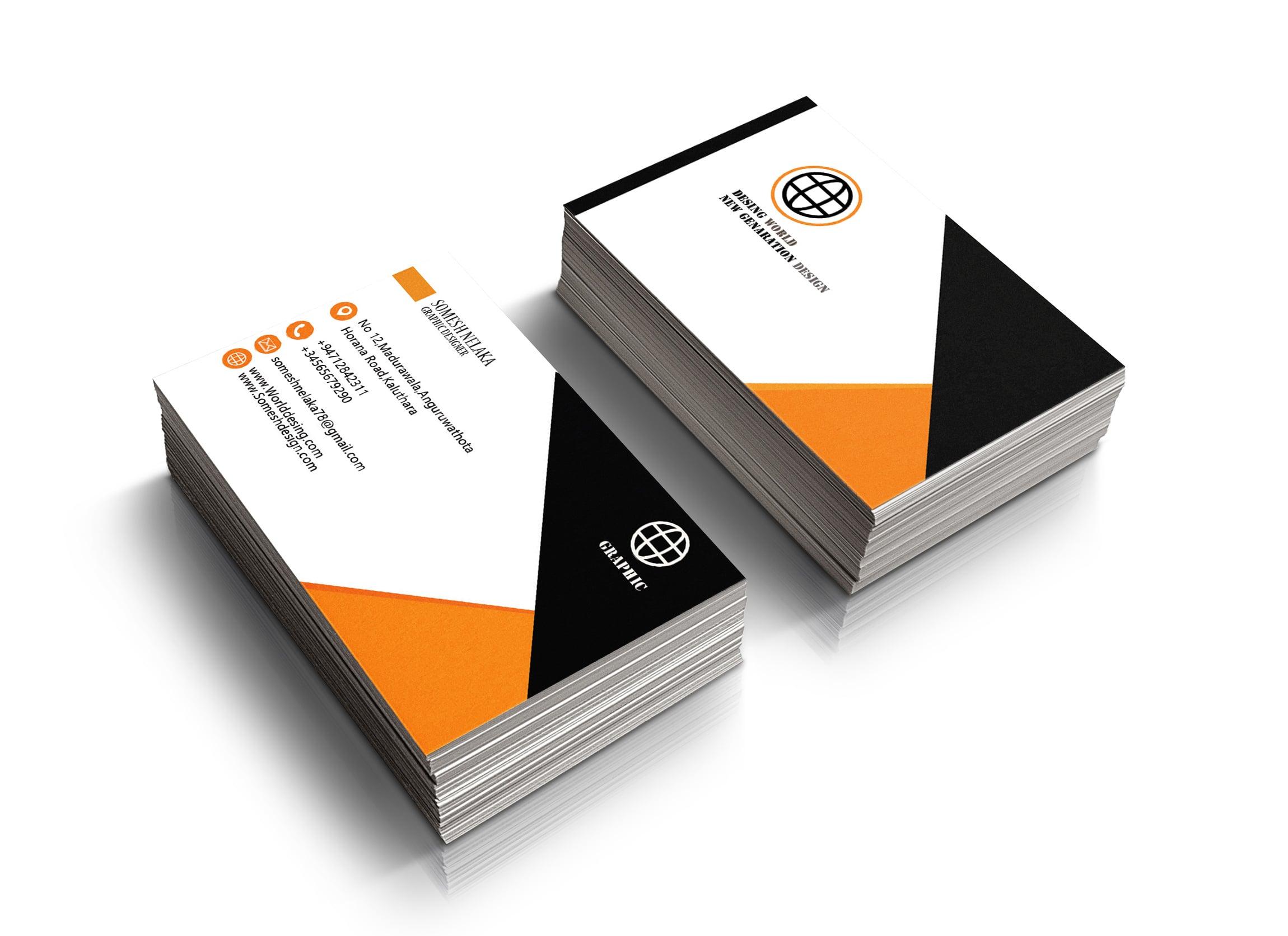 I will design craetive and professional business card