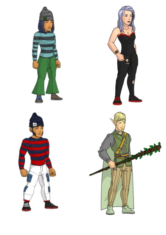 Create and animate 2d character for your game