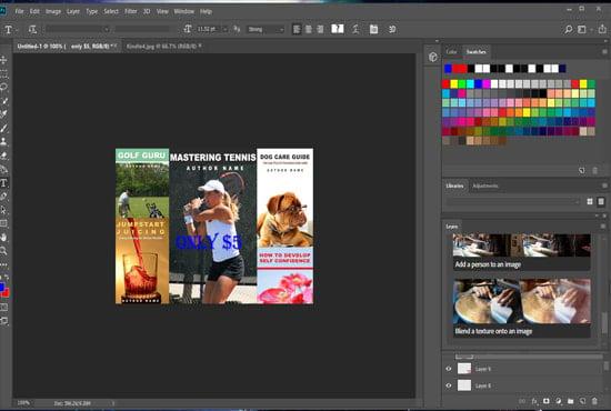 I will do professional book cover or ebook cover design