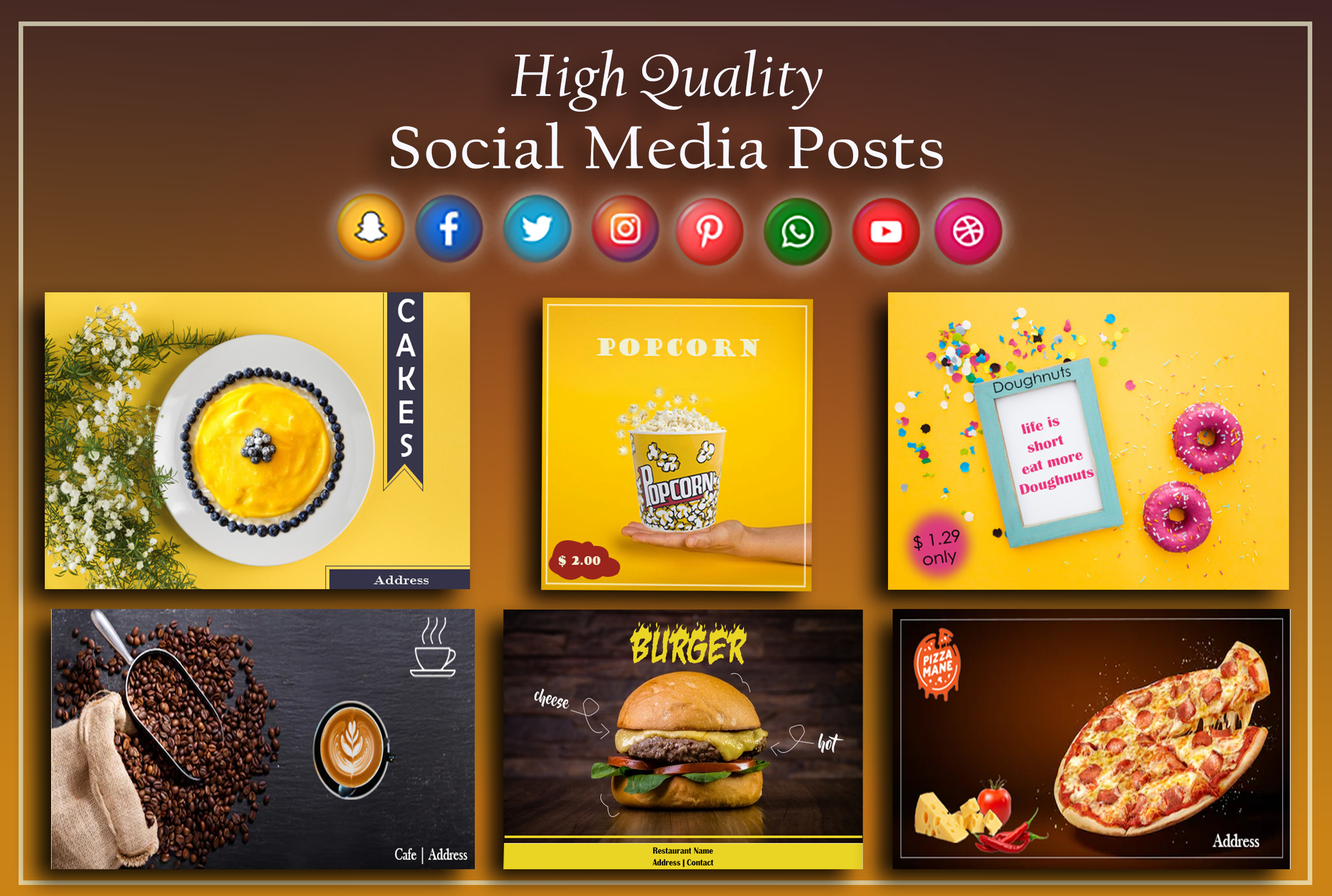 High quality social media ads, banners, covers and headers