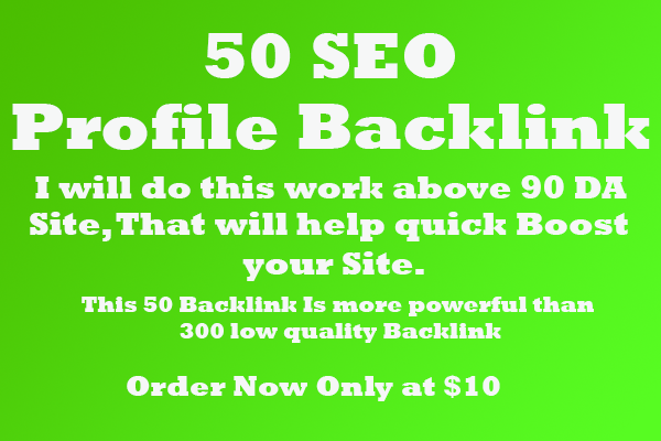 I will manually build 90 plus DA profile Backlink