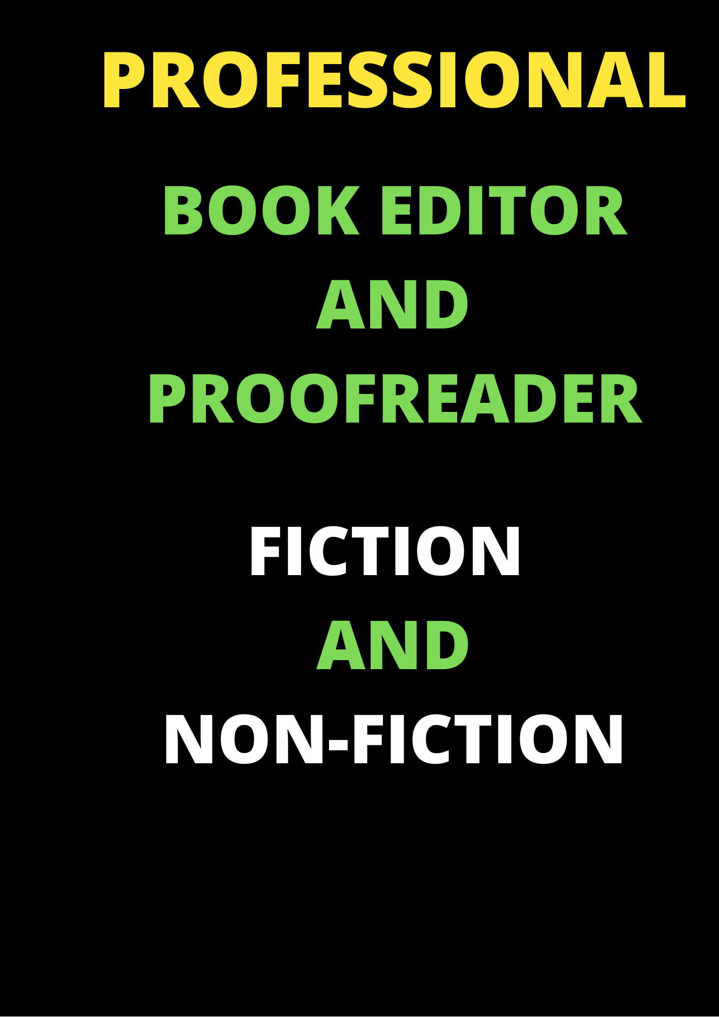 Be your professional book editor and proofreader 1,000 Words