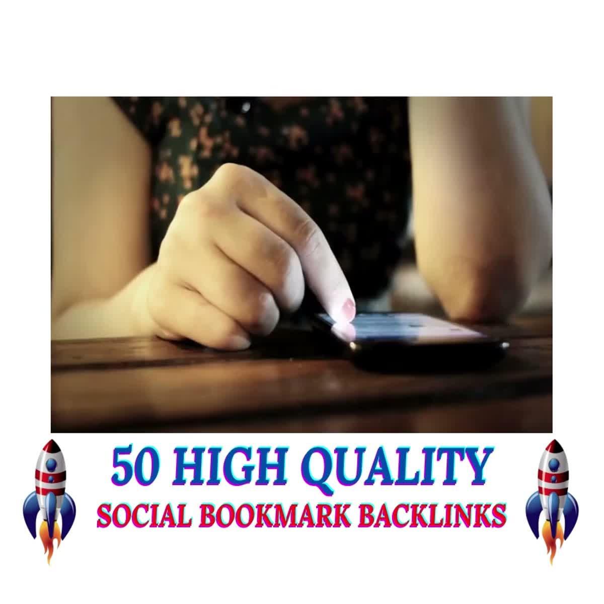 I Will Provide 50+ High Quality Social Bookmarks