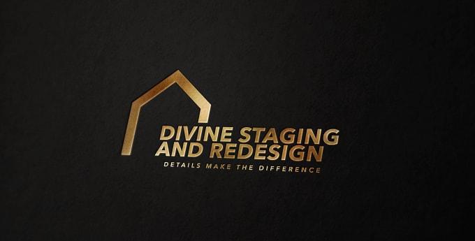 I will do modern minimalist luxury logo design