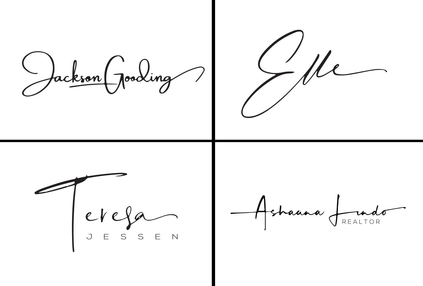 I will design modern signature logo in 24hrs