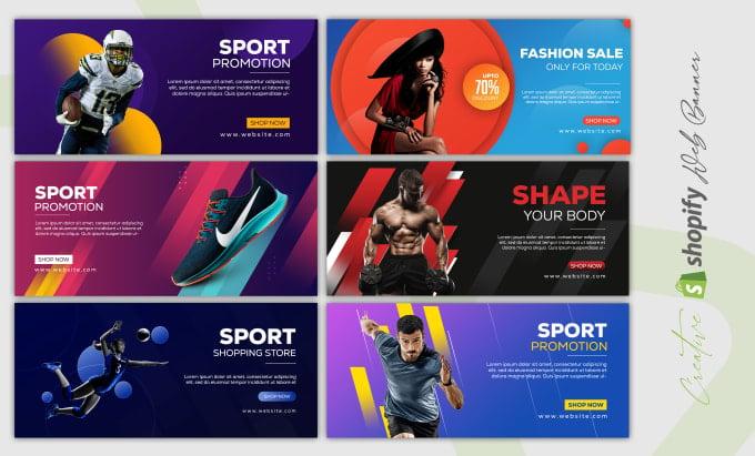 I will design shopify banner, web banner, header, google banner and cover photo 