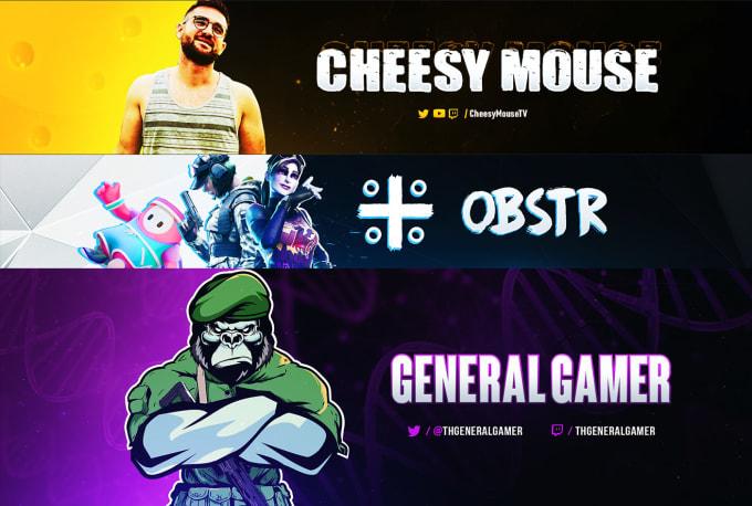 I will design YouTube banner and Facebook banner 