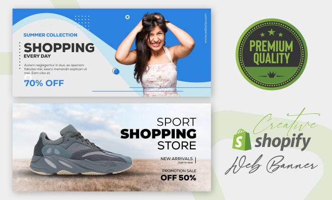 I will design shopify banner, web banner, header, google banner and cover photo 