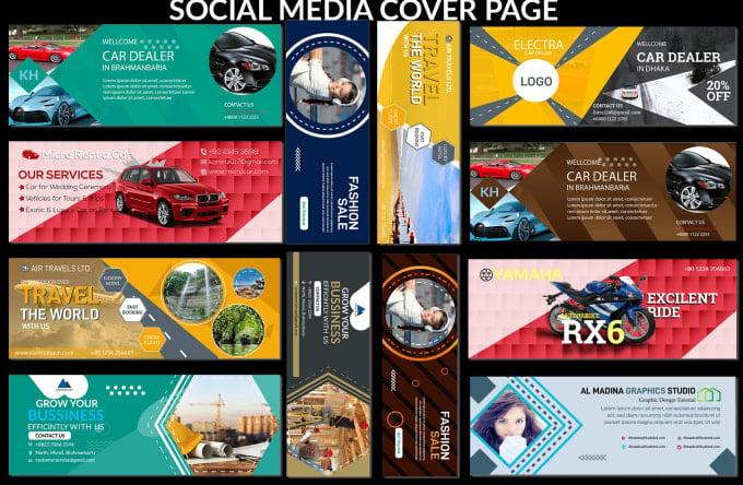 I will design social media posts, slider, covers, headers and banners