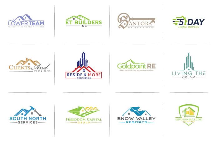 design trending real estate construction investment property home logo