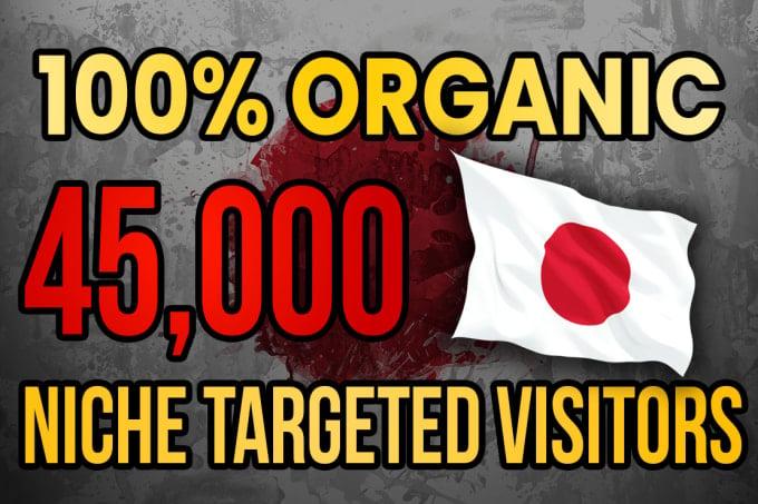 I will drive real Japan targeted web traffic 20k VISITORS