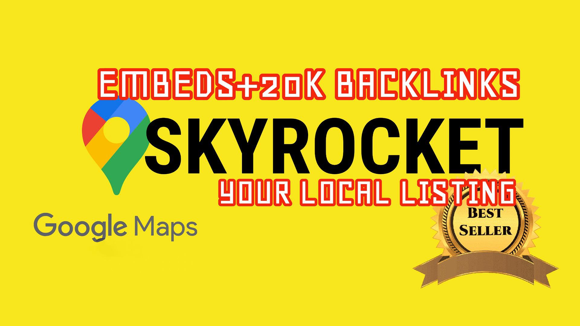 I will embed and 500 backlinks, skyrocket gmb in google rankings