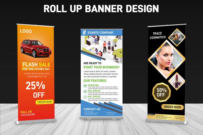 I will design roll up or stand banner and social media post or covers