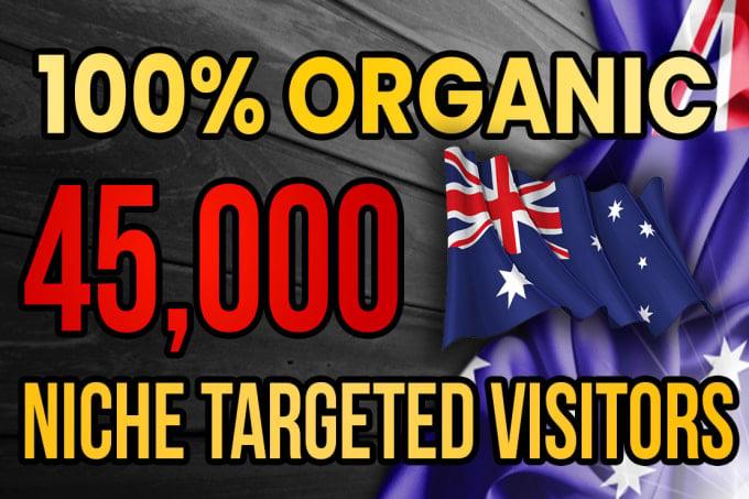 I will drive real Australia targeted web traffic 20K VISITORS