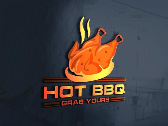 modern restaurant caf&eacute; chef catering fast food BBQ logo(2 HQ Concepts /5 Revisions / HQ JPEG + PNG)