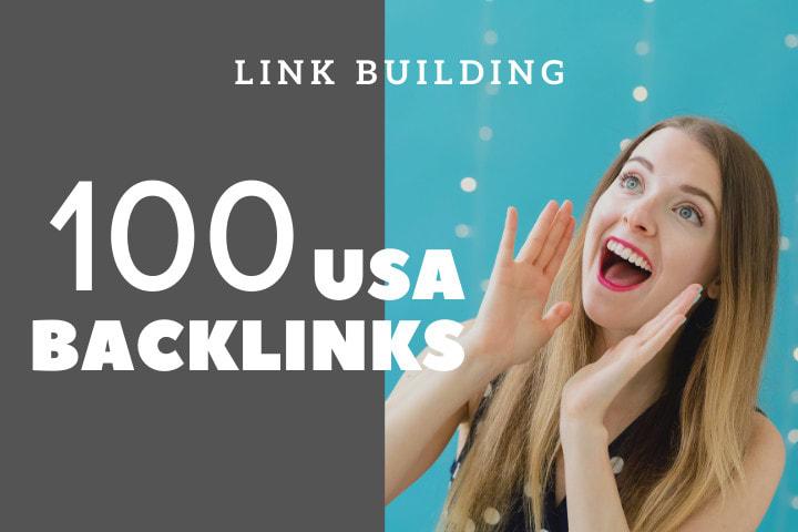 100 USA backlinks, link building 