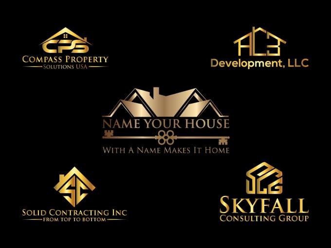 Real estate property construction investment financial logo logo view