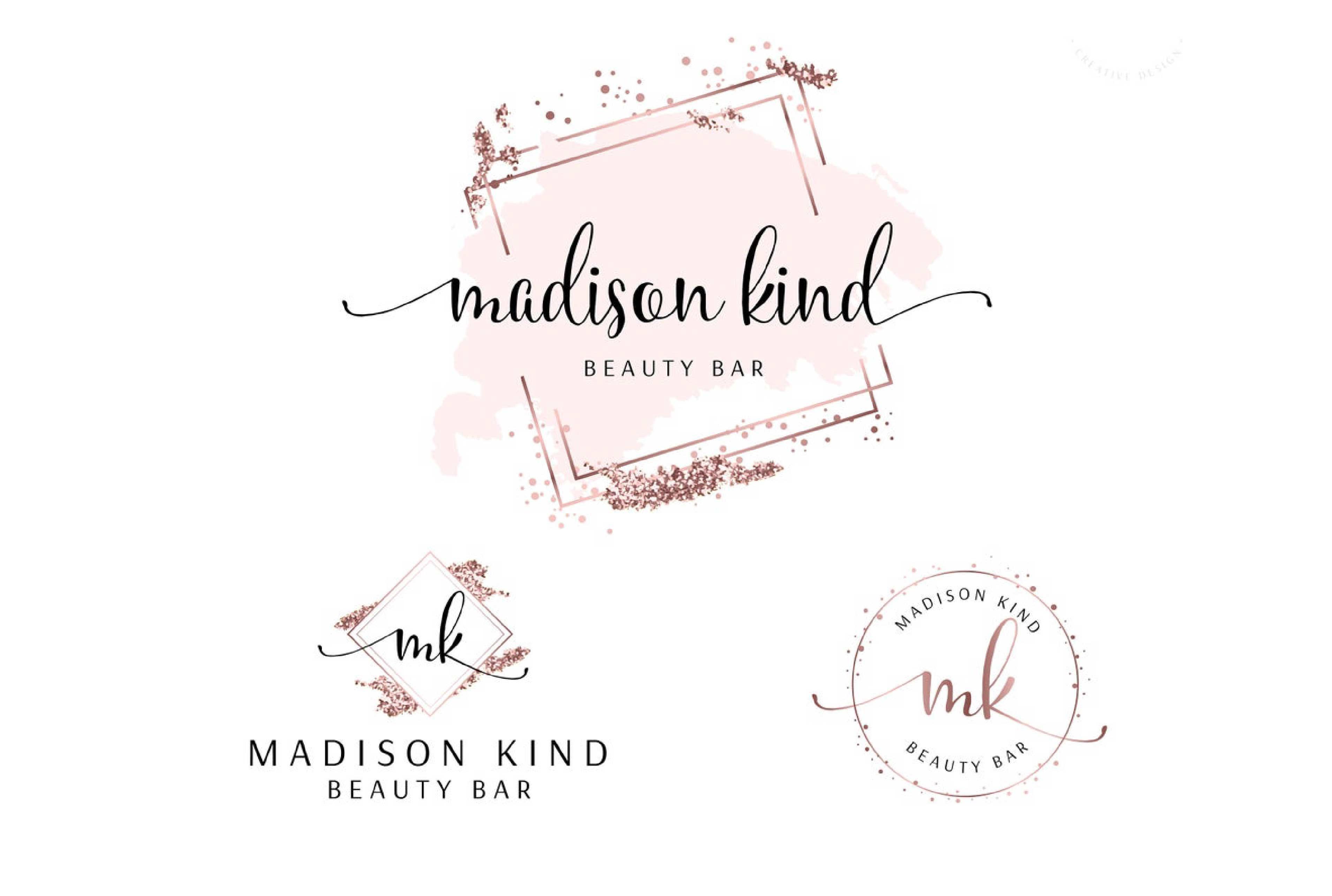 Beauty spa fashion and boutique cosmetic logo design