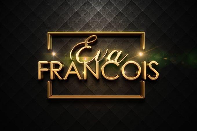 I will design stunning 3d metallic signature logo