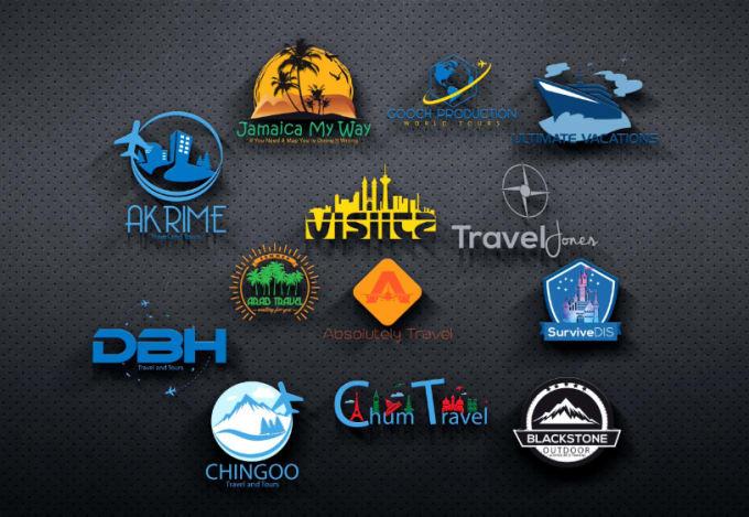 create an unique travel agency logo