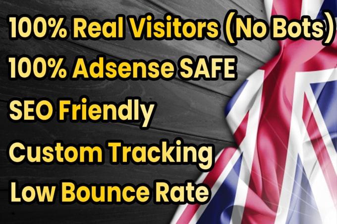I will drive real UK targeted web traffic 20K VISITORS