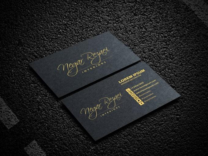 Luxury modern unique business card design