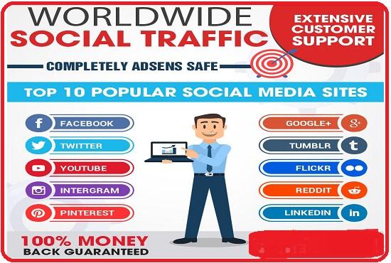 I will drive 60K web traffic to Indian, Pakistan, morocco, USA, Canada, Indonesia, Europe