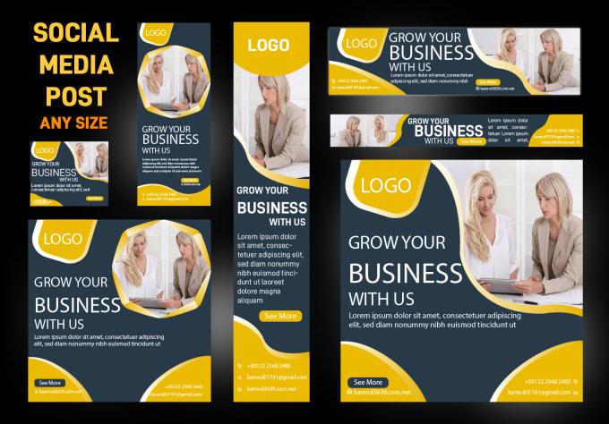 I will design roll up or stand banner and social media post or covers