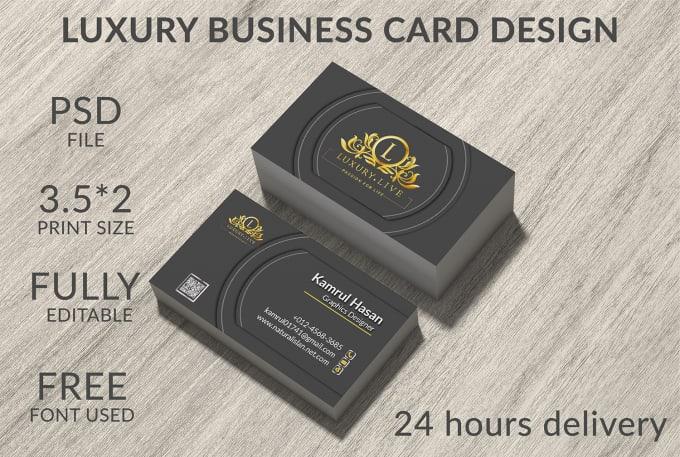 Luxury, elegant and simple business card design