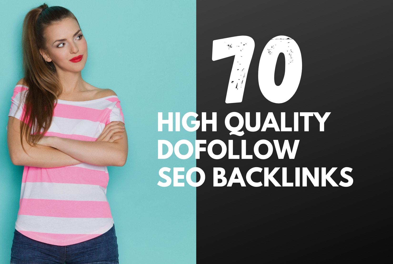 70 USA high quality dofollow SEO backlinks