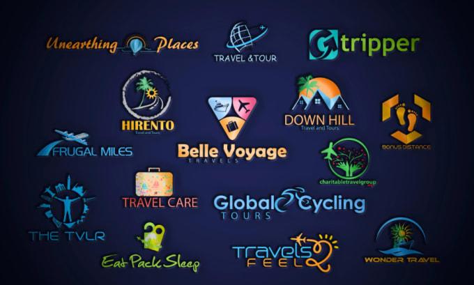 create an unique travel agency logo