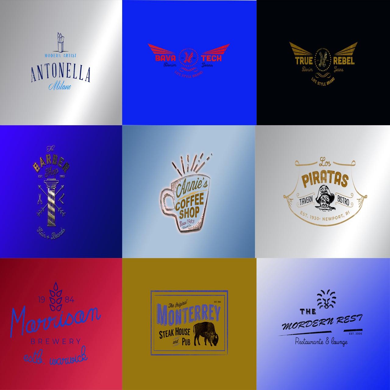 I will design stunning vintage retro logo 