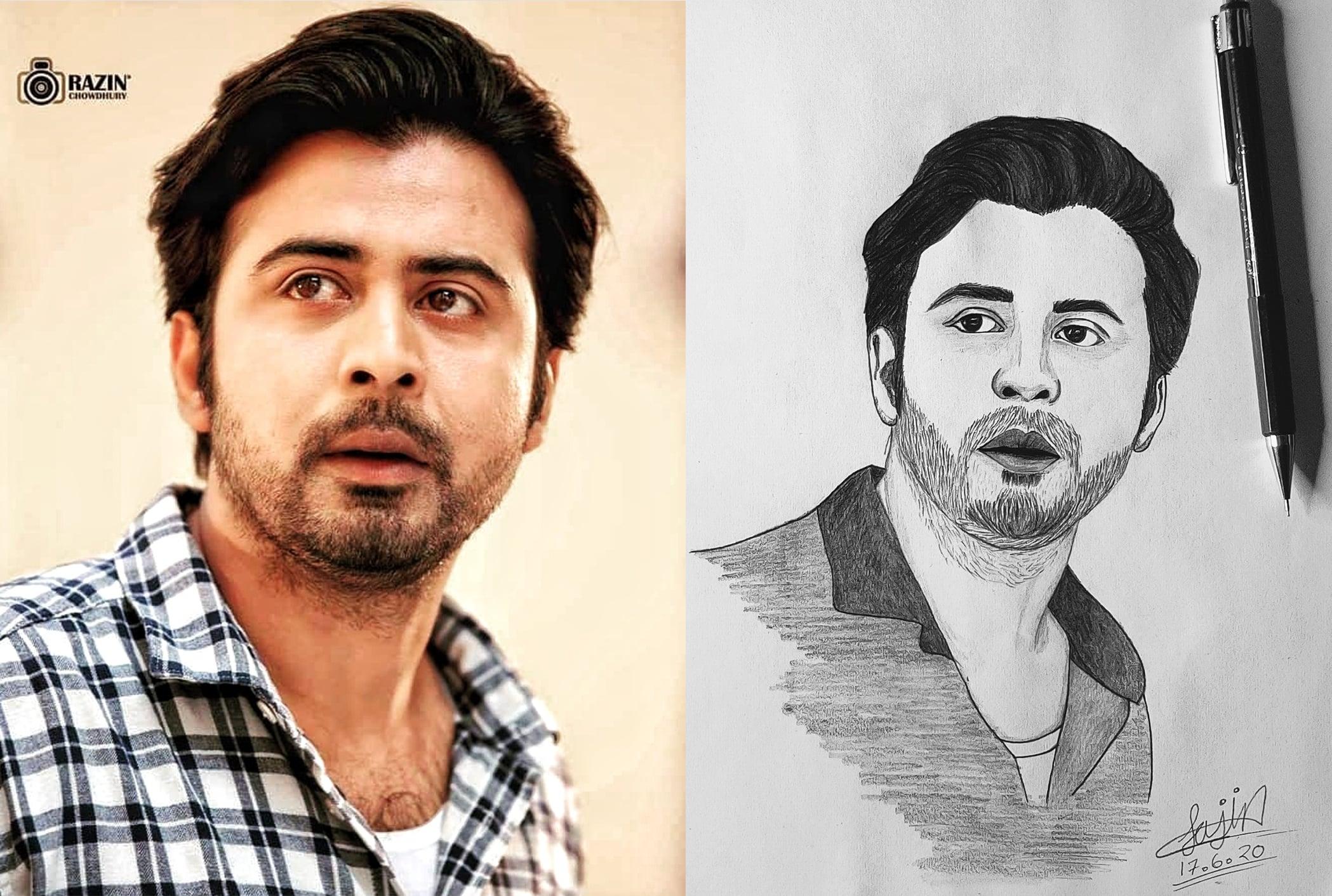 I will draw realistic pencil sketch from your picture 