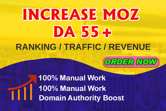 I will increase your site da 50+ with high authority backlinks