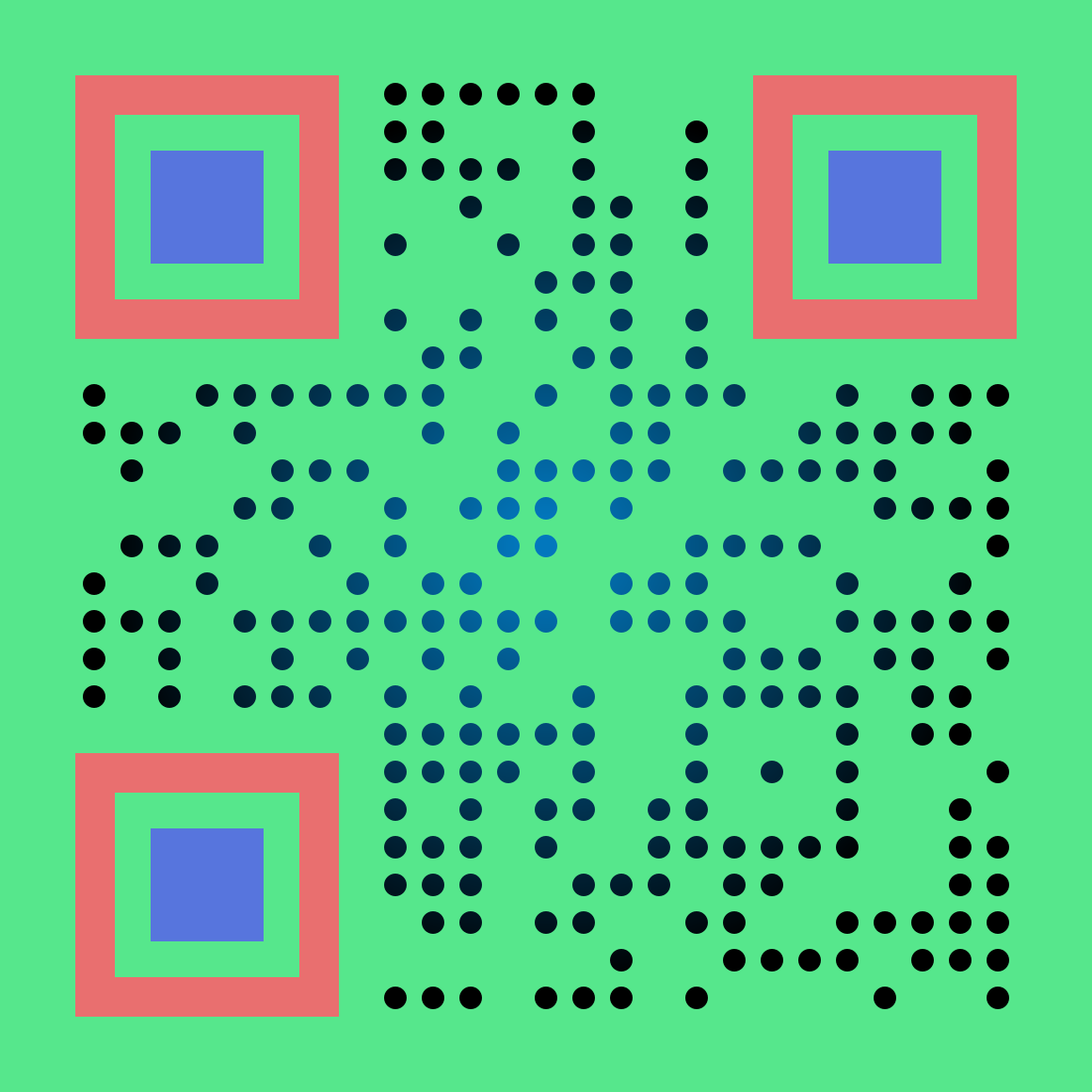 I will make custom qr code for you with custom colour and logo